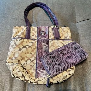 coach purse and coach wallet